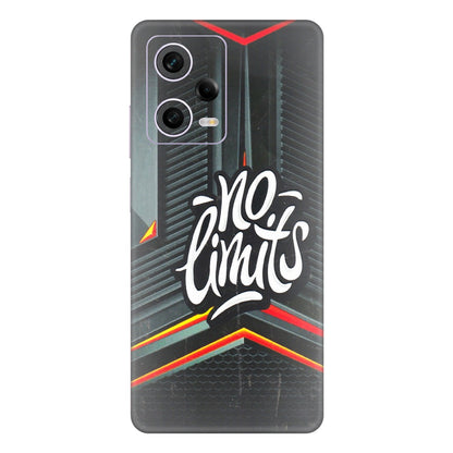 Xiaomi Redmi Phone Skins (All Models) - No Limits - 3D Embossed Finish (L-286) Redmi Note 12 Pro 5G