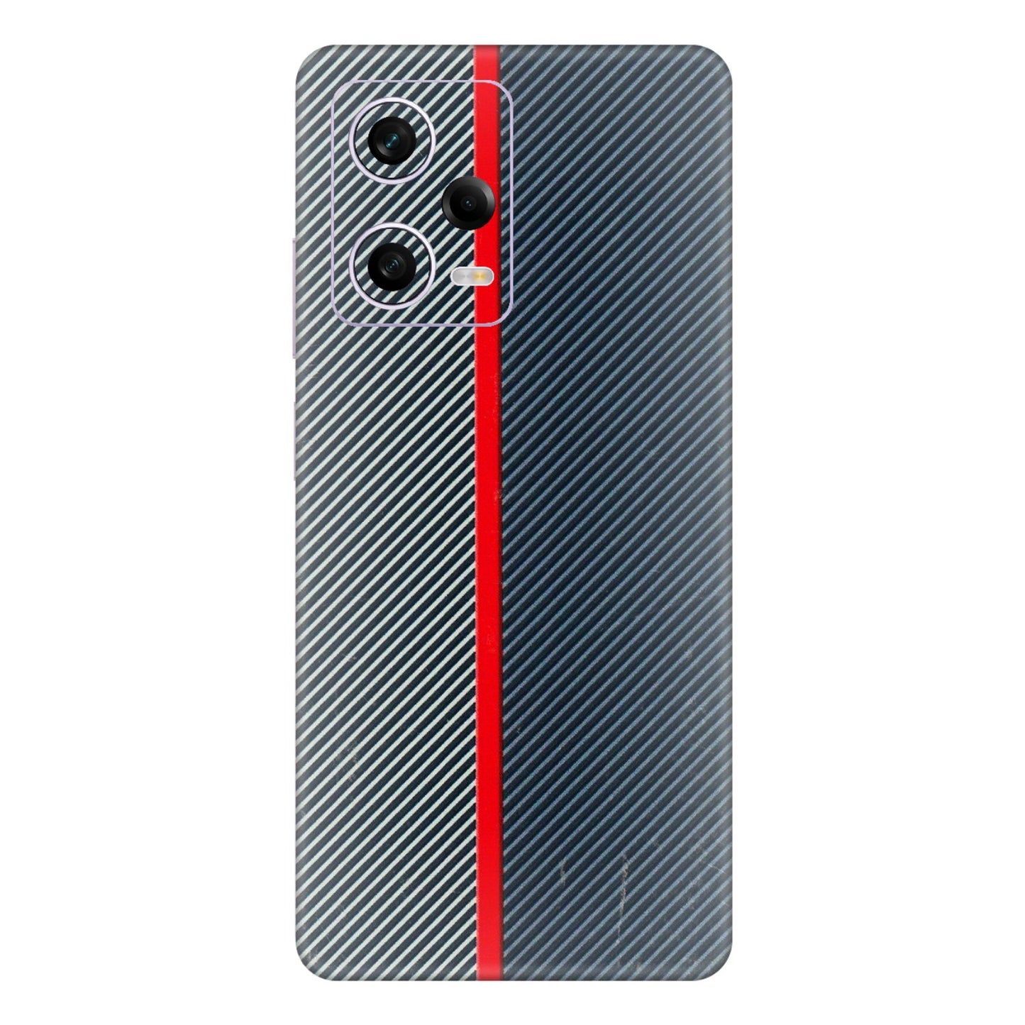 Xiaomi Redmi Phone Skins (All Models) - Blue Sober Lines - 3D Embossed Finish (L-305) Redmi Note 12 Pro 5G