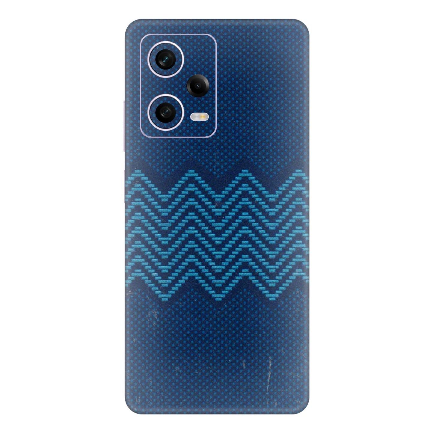 Xiaomi Redmi Phone Skins (All Models) - Blue Sober Waves - 3D Embossed Finish (L-306) Redmi Note 12 Pro 5G