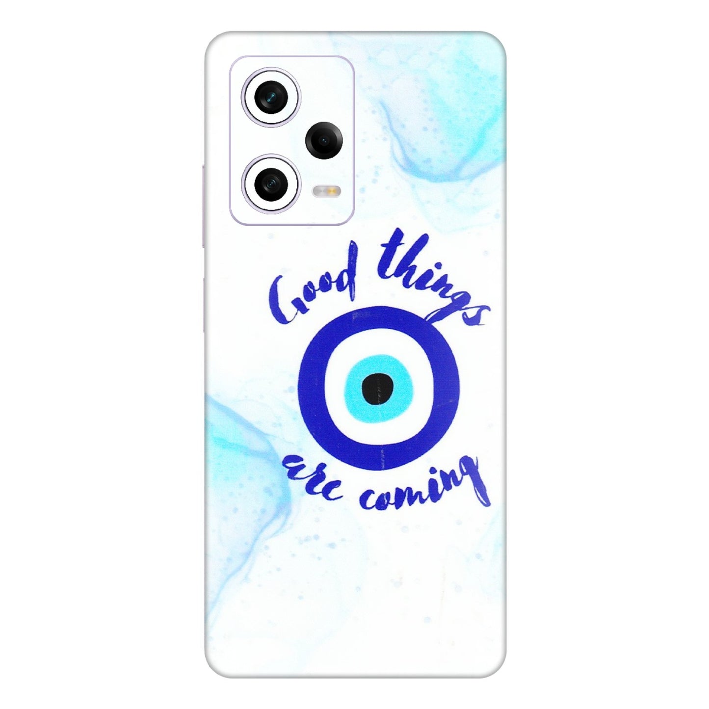 Xiaomi Redmi Phone Skins (All Models) - Evil Eye Good Things Are Coming - 3D Embossed Finish (L-322) Redmi Note 12 Pro 5G