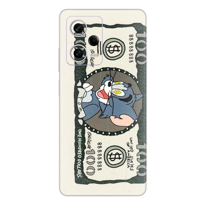 Xiaomi Redmi Phone Skins (All Models) - Tom Hundred Dollar - 3D Embossed Finish (L-324) Redmi Note 12 Pro 5G