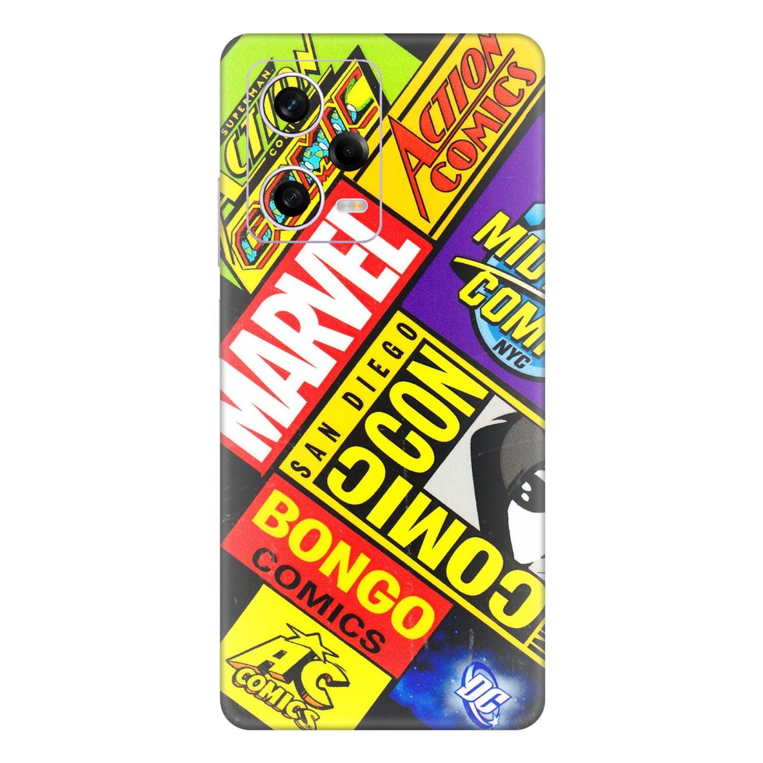 Xiaomi Redmi Phone Skins (All Models) - Bongo Comic Con - 3D Embossed Finish (L-325) Redmi Note 12 Pro 5G