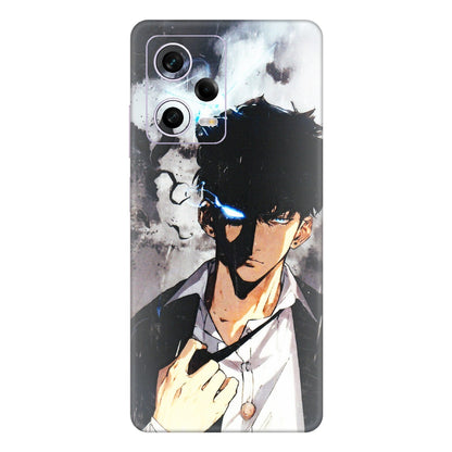 Xiaomi Redmi Phone Skins (All Models) - Sung Jinwoo Manhwa Anime - 3D Embossed Finish (L-328) Redmi Note 12 Pro 5G