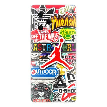 Xiaomi Redmi Phone Skins (All Models) - Multi Brands Sticker Graffiti - 3D Embossed Finish (L-37) Redmi Note 12 Pro 5G