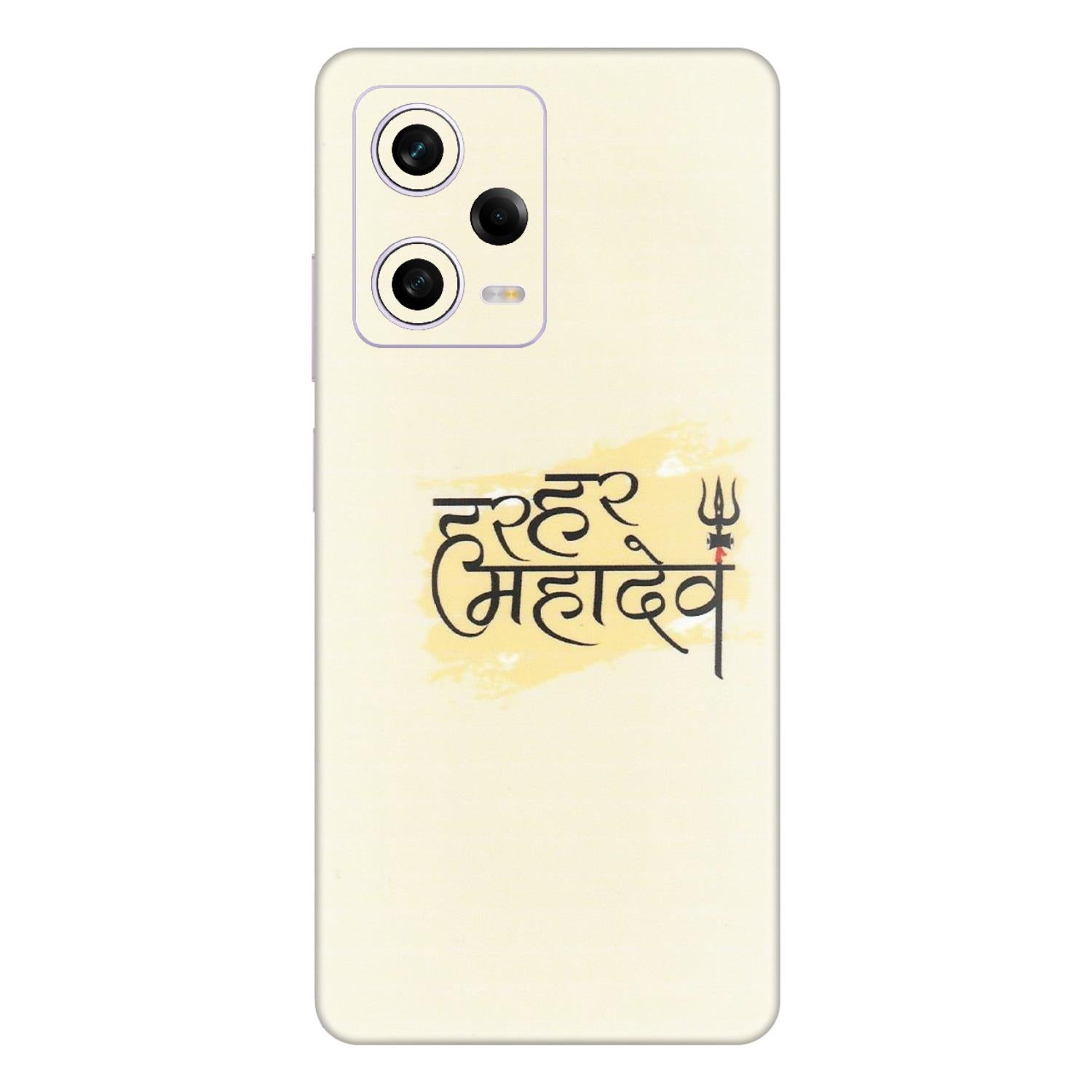 Xiaomi Redmi Phone Skins (All Models) - Har Har Mahadev - Matte Finish (M-10) Redmi Note 12 Pro 5G