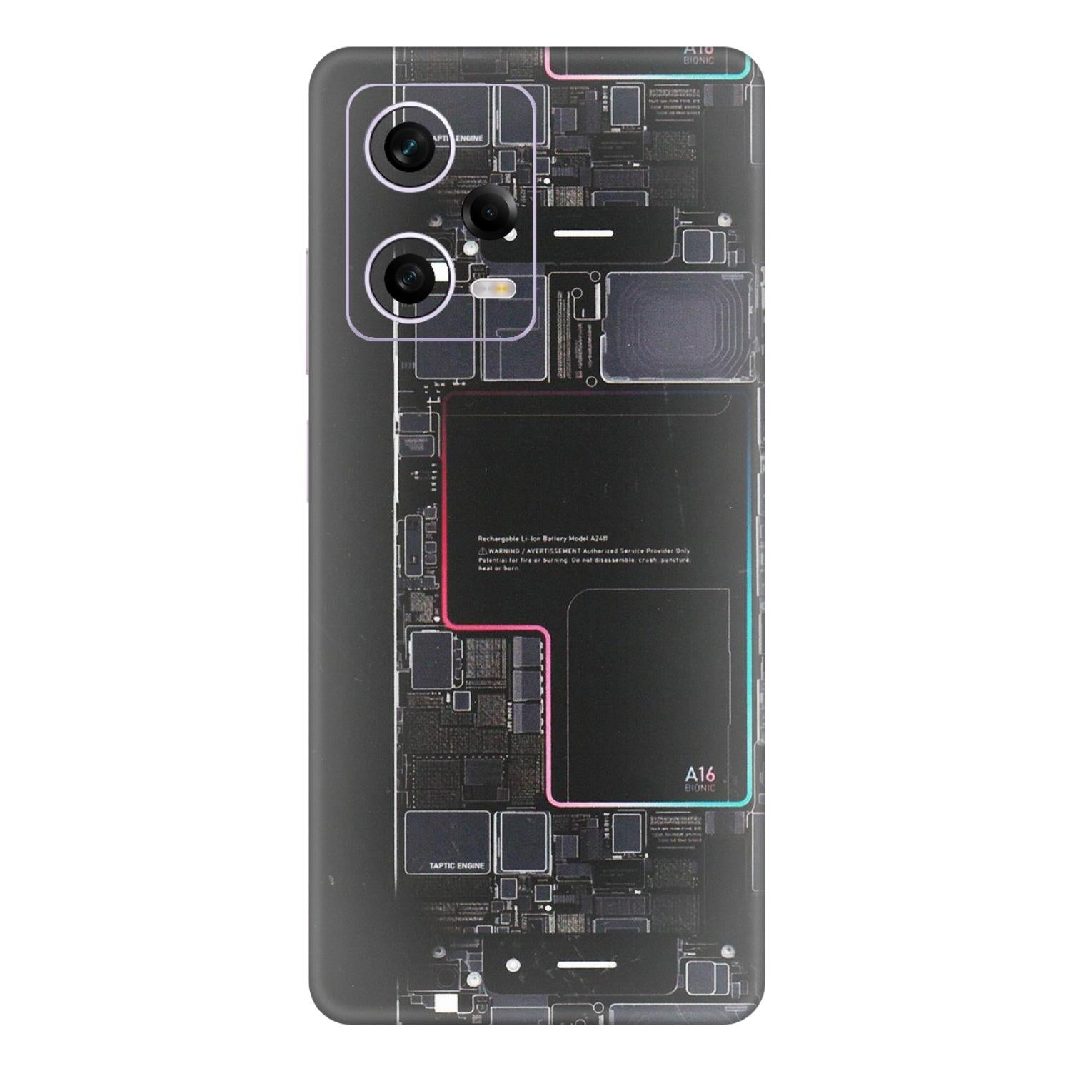 Xiaomi Redmi Phone Skins (All Models) - Motherboard Circuit Layout - Matte Finish (M-117) Redmi Note 12 Pro 5G