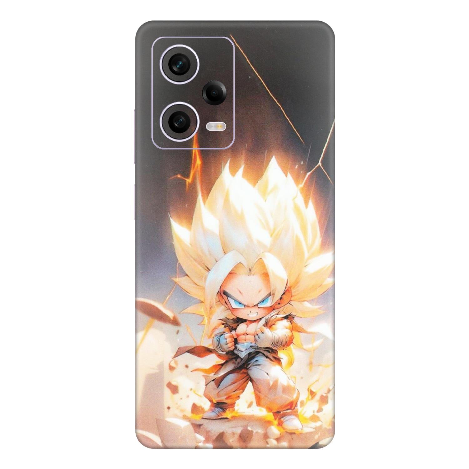 Xiaomi Redmi Phone Skins (All Models) - Goku Dragon Cute Anime - Matte Finish (M-131) Redmi Note 12 Pro 5G