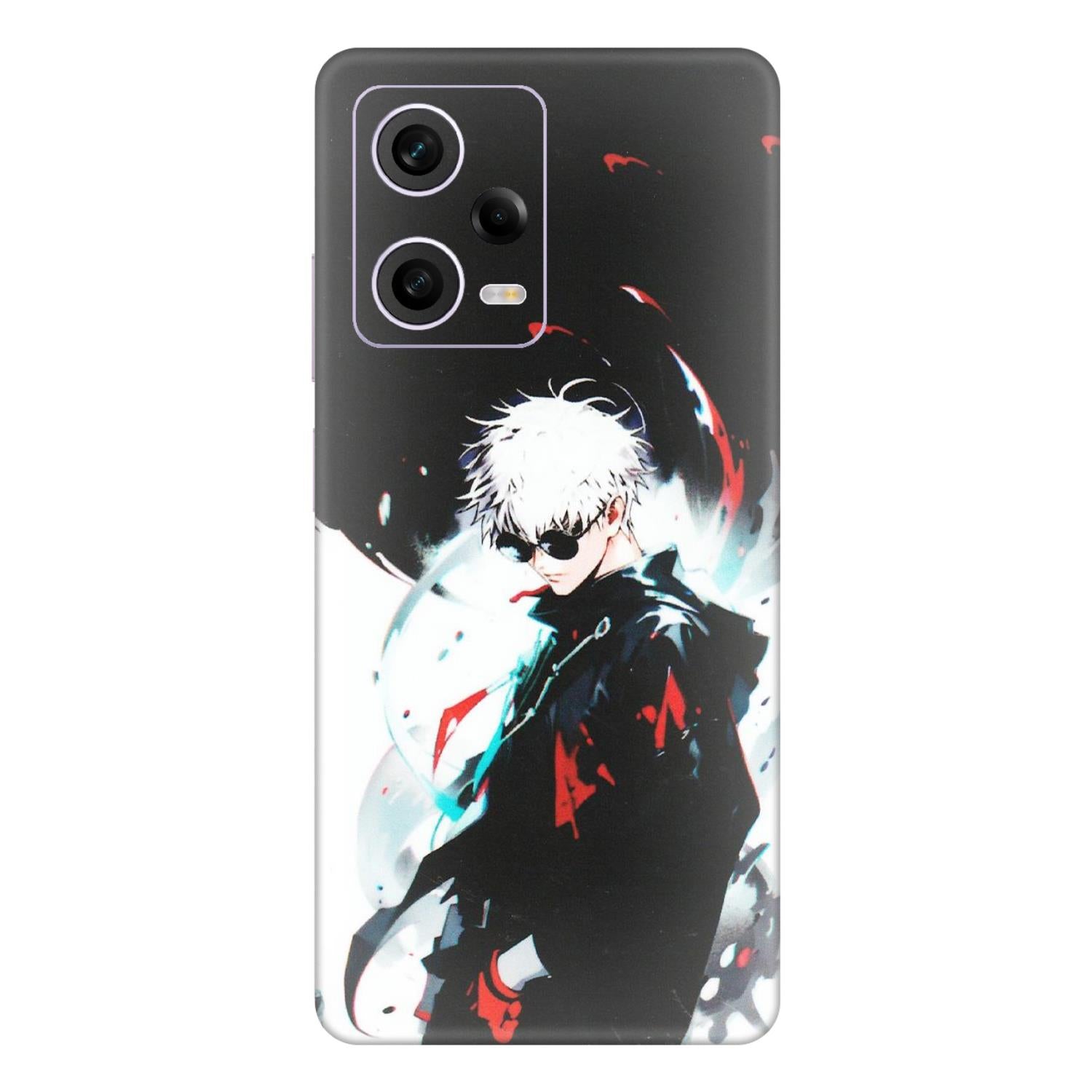 Xiaomi Redmi Phone Skins (All Models) - Gojo Powerful Charater Kaisen Anime - Matte Finish (M-144) Redmi Note 12 Pro 5G