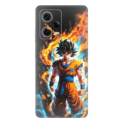 Xiaomi Redmi Phone Skins (All Models) - Goku Transformation Anime - Matte Finish (M-159) Redmi Note 12 Pro 5G