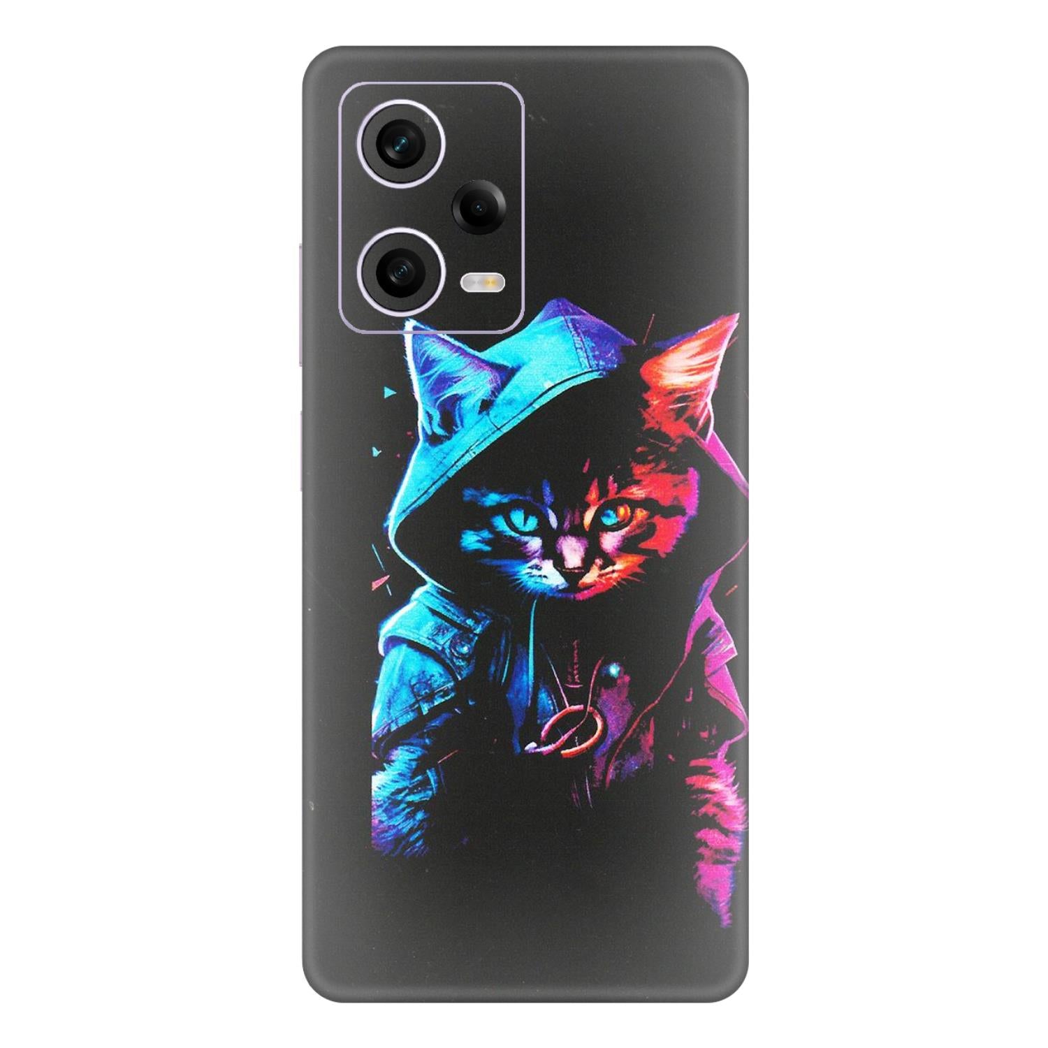 Xiaomi Redmi Phone Skins (All Models) - Cyberpunk Cat - Matte Finish (M-45) Redmi Note 12 Pro 5G