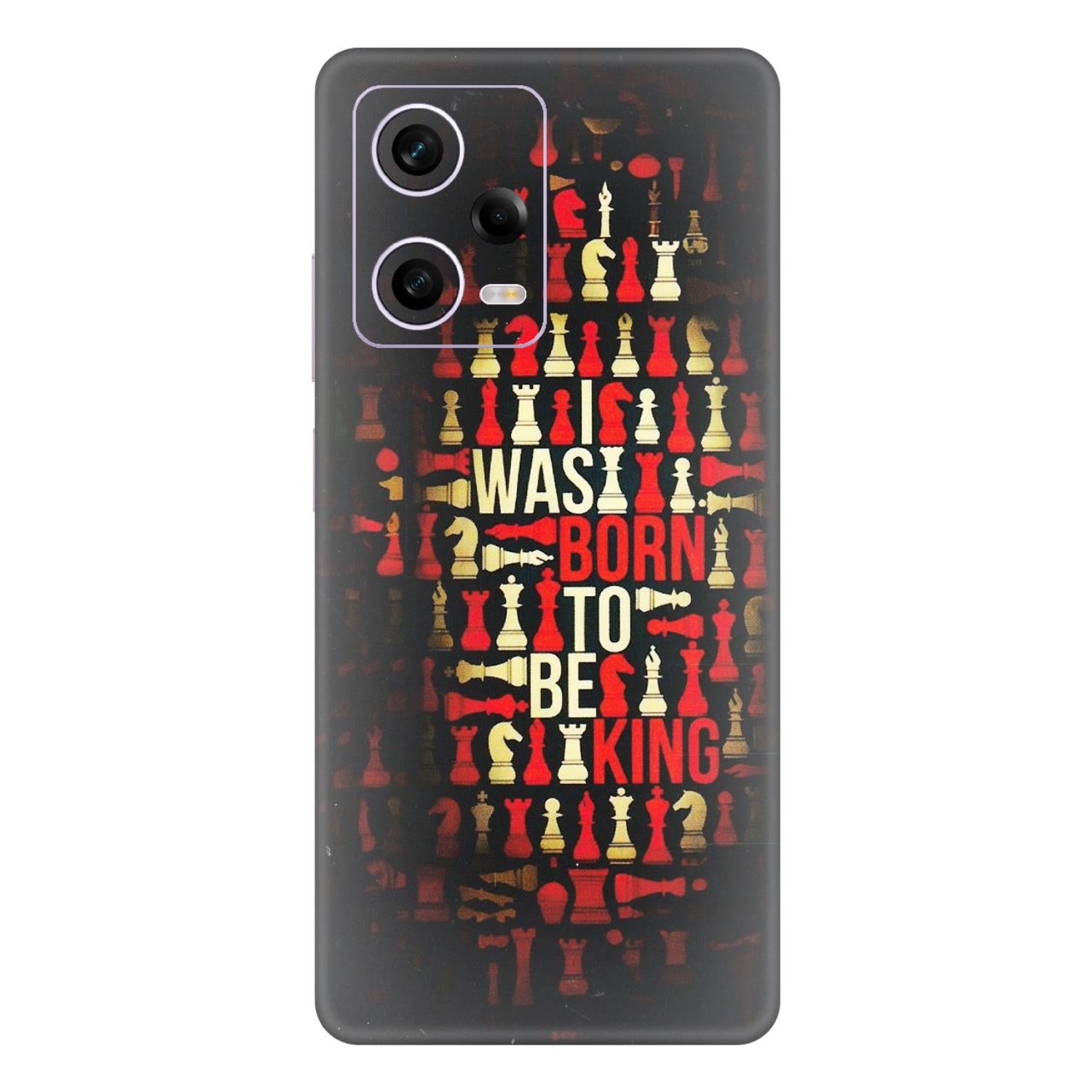 Xiaomi Redmi Phone Skins (All Models) - Born To Be King - Matte Finish (M-73) Redmi Note 12 Pro 5G
