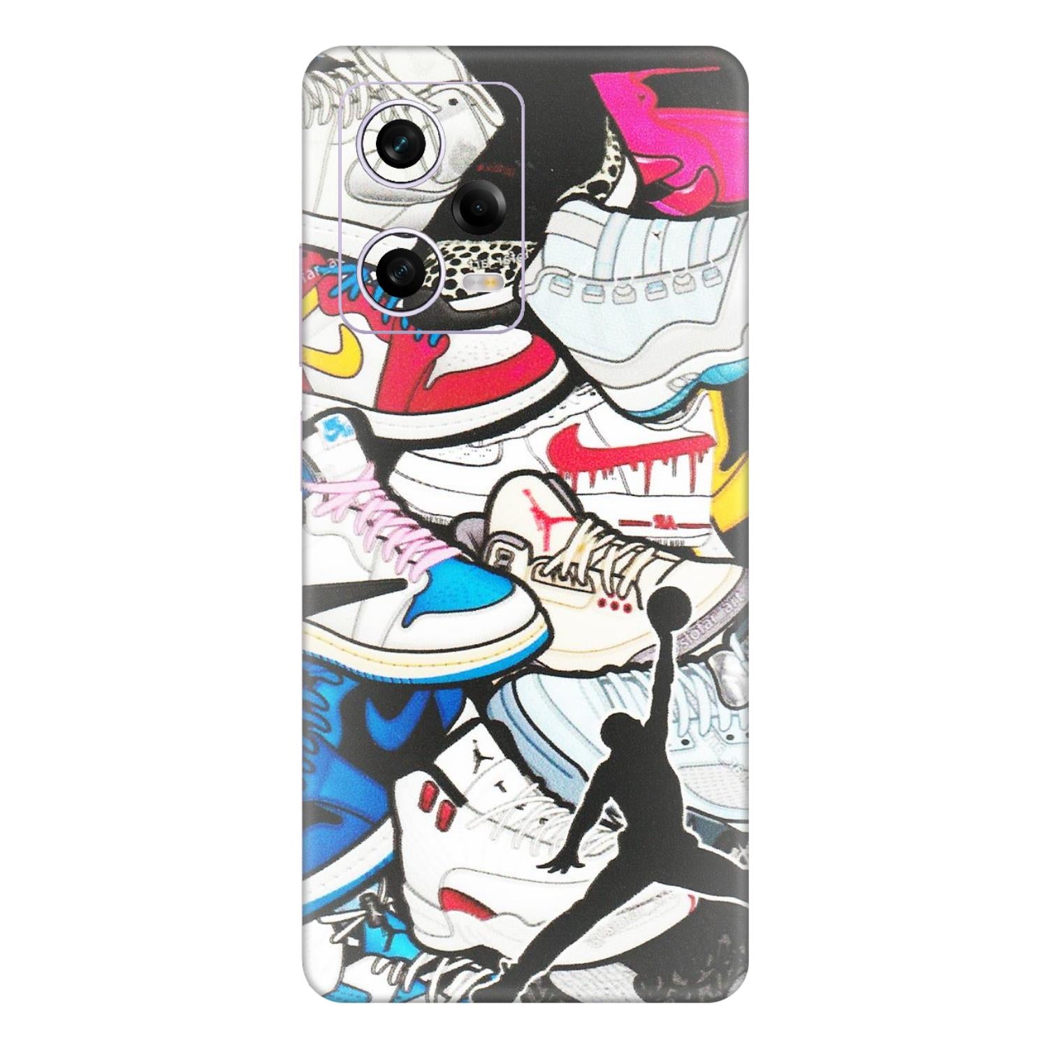 Xiaomi Redmi Phone Skins (All Models) - Jordan Sneakers Fan - Matte Finish (M-80) Redmi Note 12 Pro 5G