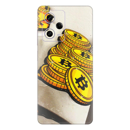 Xiaomi Redmi Phone Skins (All Models) - Billionaire Bitcoin Collection - Matte Finish (M-92) Redmi Note 12 Pro 5G