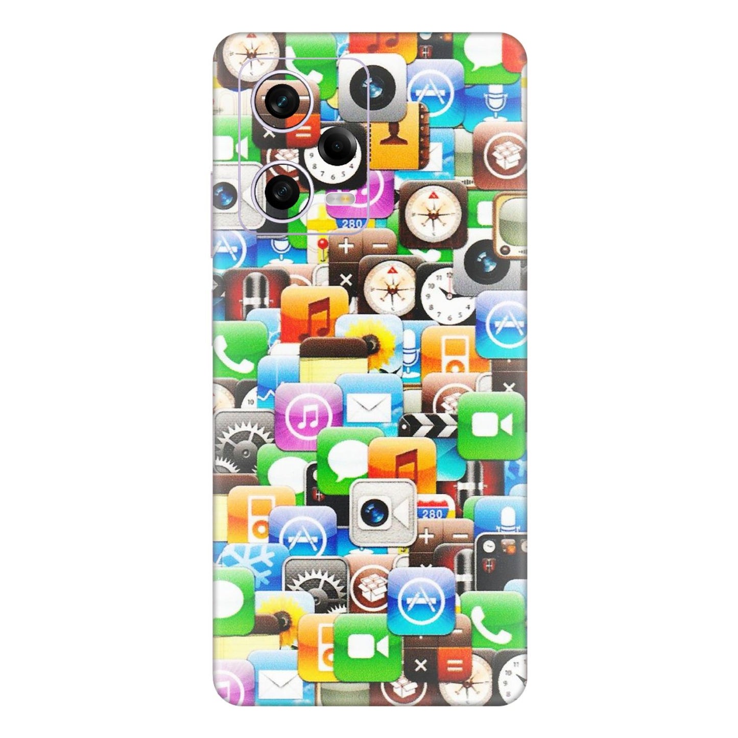 Xiaomi Redmi Phone Skins (All Models) - All Apple Icons - Matte Finish (M-93) Redmi Note 12 Pro 5G