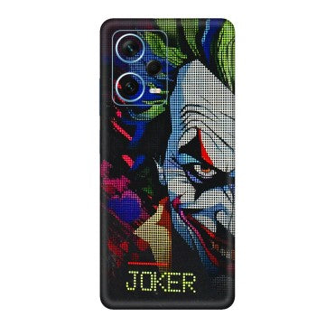 Xiaomi Redmi Phone Skins (All Models) - Joker Dot Matrix - 3D Embossed Finish (L-08) Redmi Note 12 Pro Plus 5G
