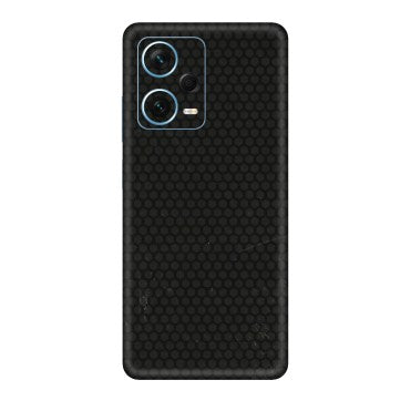 Xiaomi Redmi Phone Skins (All Models) - Black honeycomb - 3D Embossed Finish (L-114) Redmi Note 12 Pro Plus 5G