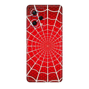 Xiaomi Redmi Phone Skins (All Models) - Classic Spidey Web - 3D Embossed Finish (L-115) Redmi Note 12 Pro Plus 5G
