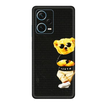 Xiaomi Redmi Phone Skins (All Models) - Classy Teddy Bear - 3D Embossed Finish (L-116) Redmi Note 12 Pro Plus 5G