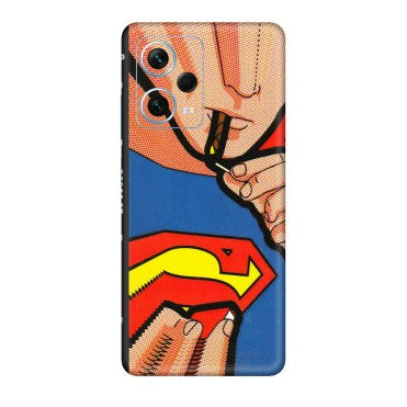 Xiaomi Redmi Phone Skins (All Models) - Superman Sutta - 3D Embossed Finish (L-130) Redmi Note 12 Pro Plus 5G