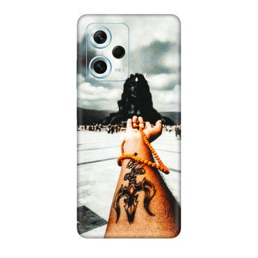 Xiaomi Redmi Phone Skins (All Models) - Jai Adiyogi Mahakaal - 3D Embossed Finish (L-164) Redmi Note 12 Pro Plus 5G