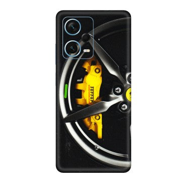 Xiaomi Redmi Phone Skins (All Models) - Ferrari Wheel Alloy - 3D Embossed Finish (L-173) Redmi Note 12 Pro Plus 5G