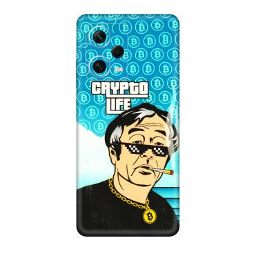 Xiaomi Redmi Phone Skins (All Models) - Crypto Thug Life - 3D Embossed Finish (L-179) Redmi Note 12 Pro Plus 5G