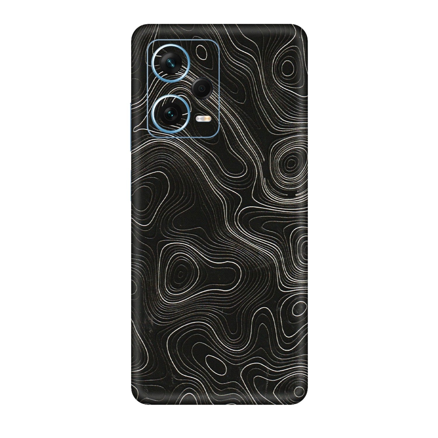 Xiaomi Redmi Phone Skins (All Models) - Black Swirl - 3D Embossed Finish (L-196) Redmi Note 12 Pro Plus 5G
