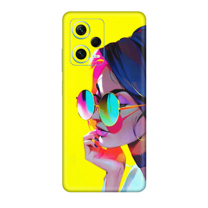 Xiaomi Redmi Phone Skins (All Models) - Bold Stylish Girl - 3D Embossed Finish (L-222) Redmi Note 12 Pro Plus 5G