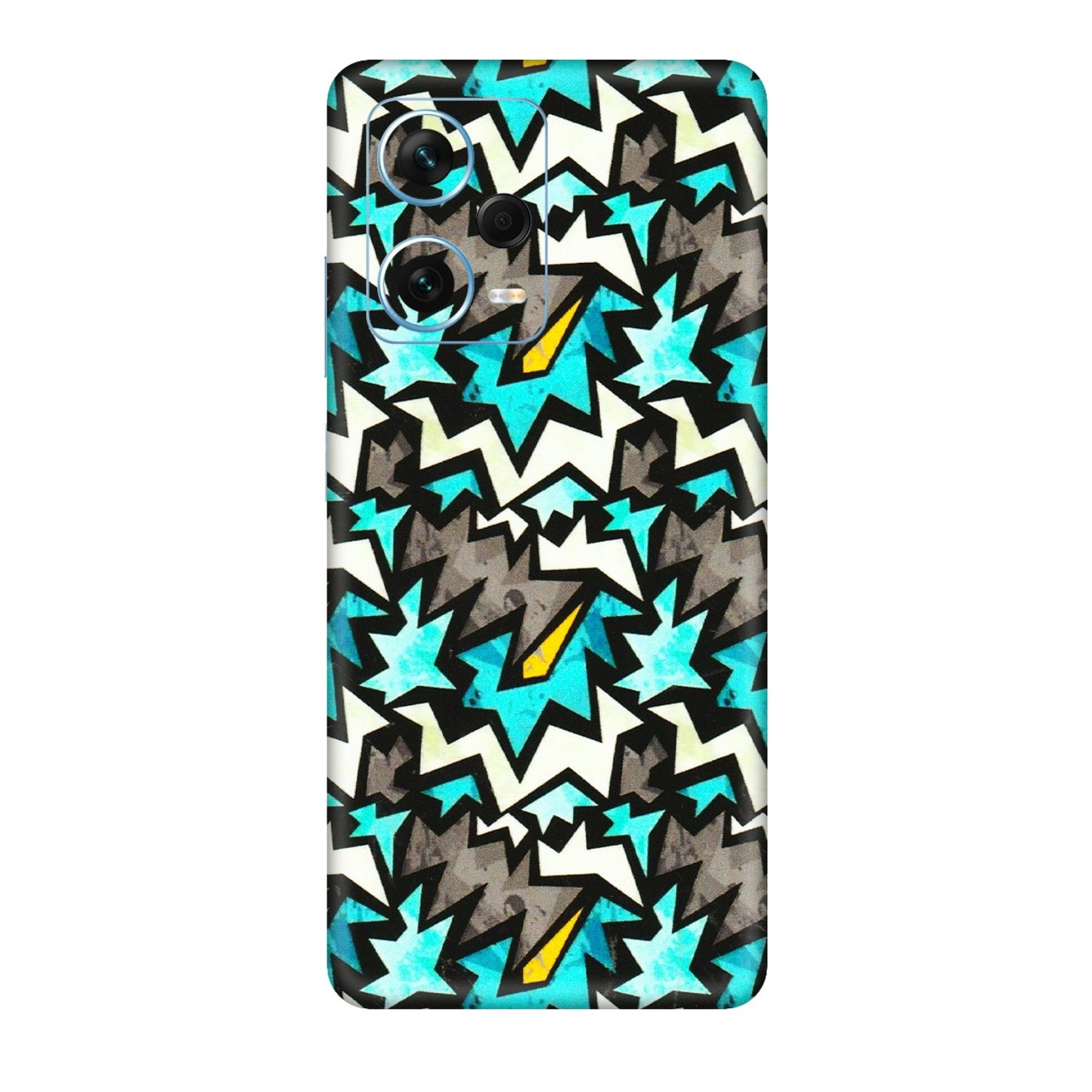 Xiaomi Redmi Phone Skins (All Models) - Funky Zig Zag - 3D Embossed Finish (L-223) Redmi Note 12 Pro Plus 5G