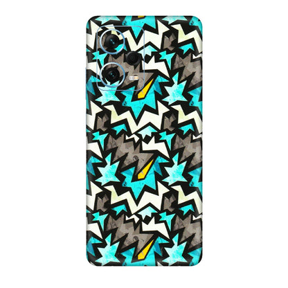 Xiaomi Redmi Phone Skins (All Models) - Funky Zig Zag - 3D Embossed Finish (L-223) Redmi Note 12 Pro Plus 5G