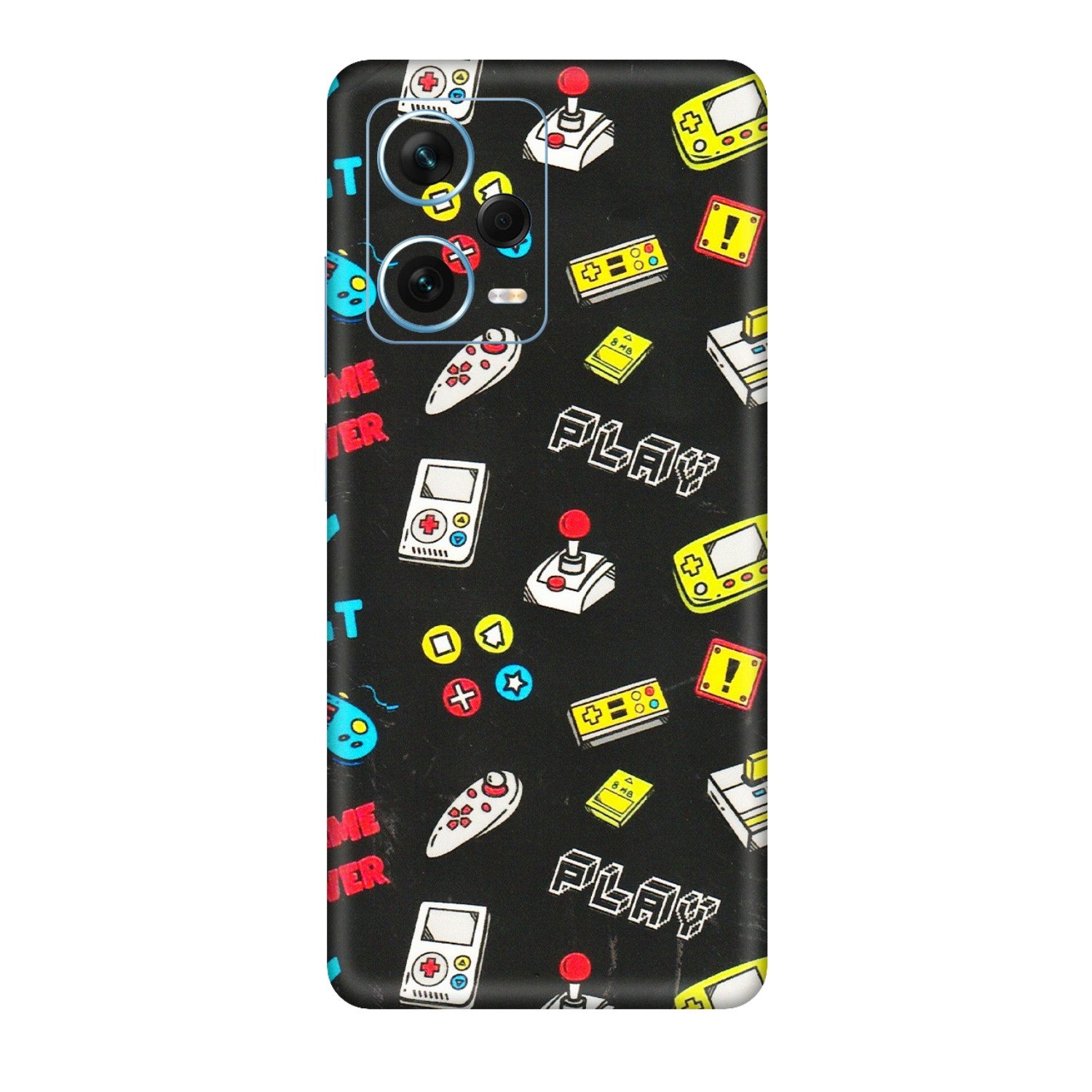 Xiaomi Redmi Phone Skins (All Models) - Gaming Doodles - 3D Embossed Finish (L-224) Redmi Note 12 Pro Plus 5G