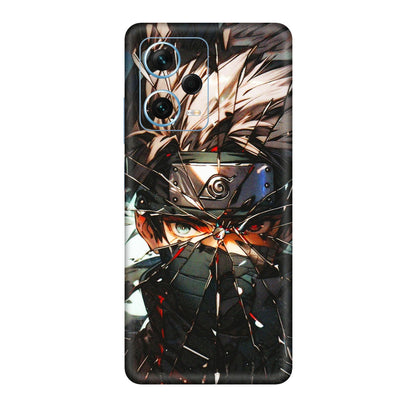 Xiaomi Redmi Phone Skins (All Models) - Kakashi Shattered Glass Effect - 3D Embossed Finish (L-237) Redmi Note 12 Pro Plus 5G