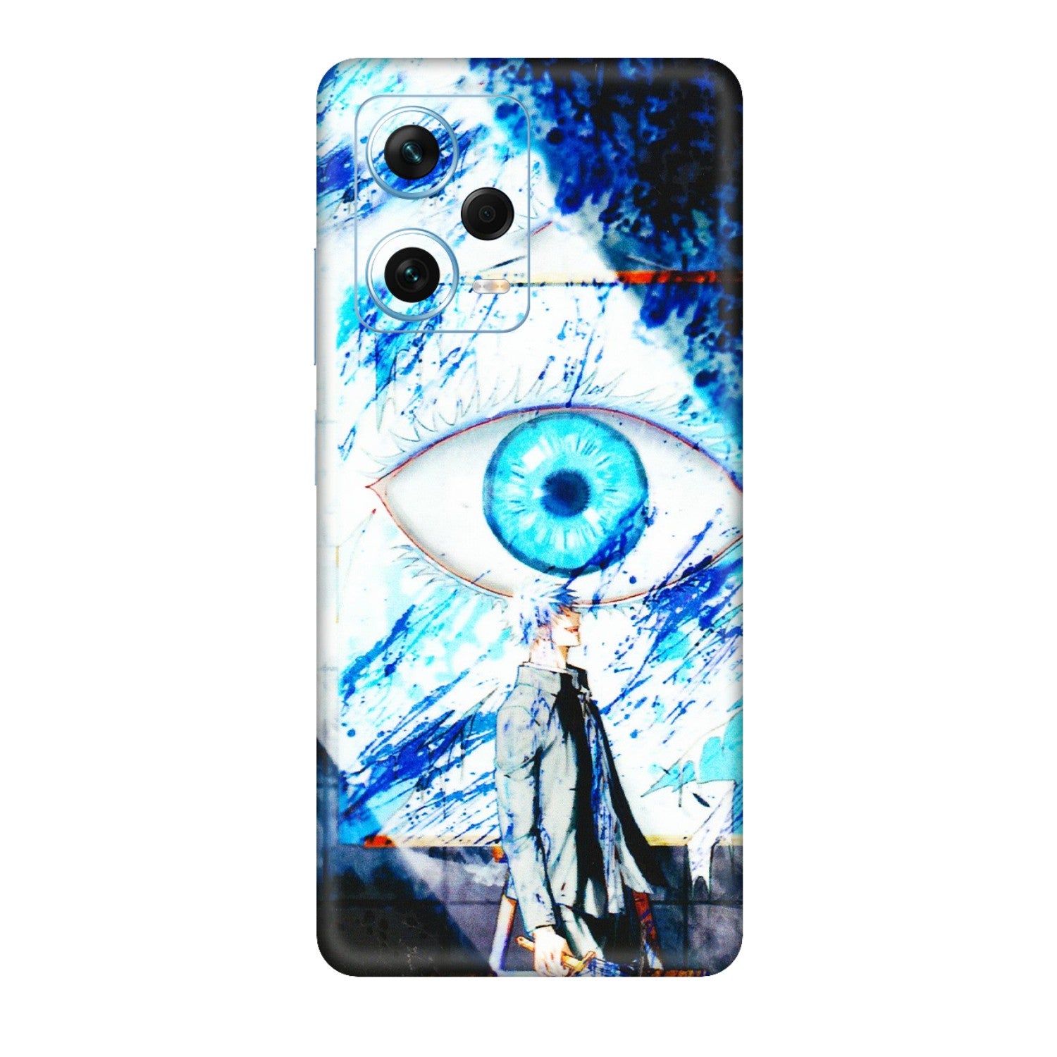 Xiaomi Redmi Phone Skins (All Models) - Gojo Satoru evil eye - 3D Embossed Finish (L-239) Redmi Note 12 Pro Plus 5G