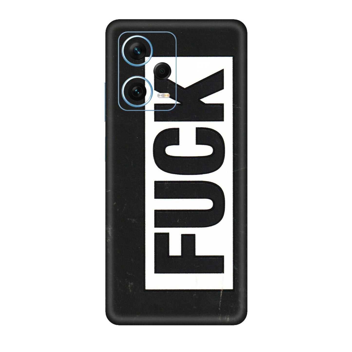 Xiaomi Redmi Phone Skins (All Models) - The F Word - 3D Embossed Finish (L-255) Redmi Note 12 Pro Plus 5G