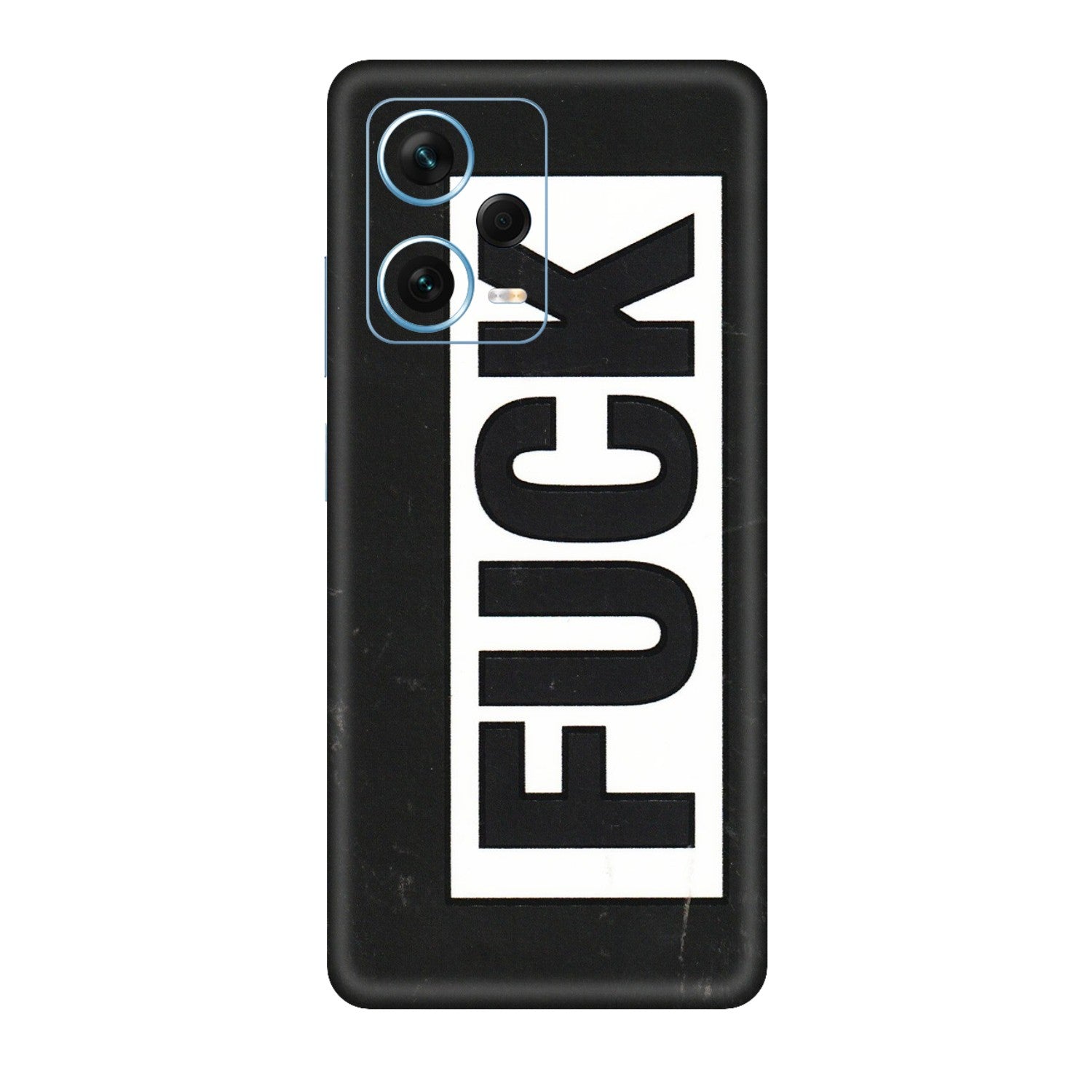 Xiaomi Redmi Phone Skins (All Models) - The F Word - 3D Embossed Finish (L-255) Redmi Note 12 Pro Plus 5G