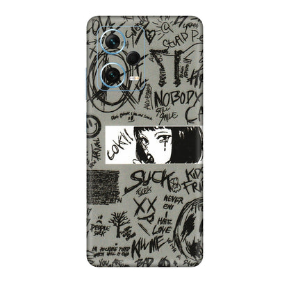 Xiaomi Redmi Phone Skins (All Models) - Never Have Love Anime - 3D Embossed Finish (L-260) Redmi Note 12 Pro Plus 5G
