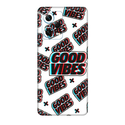 Xiaomi Redmi Phone Skins (All Models) - Good Vibes - 3D Embossed Finish (L-282) Redmi Note 12 Pro Plus 5G