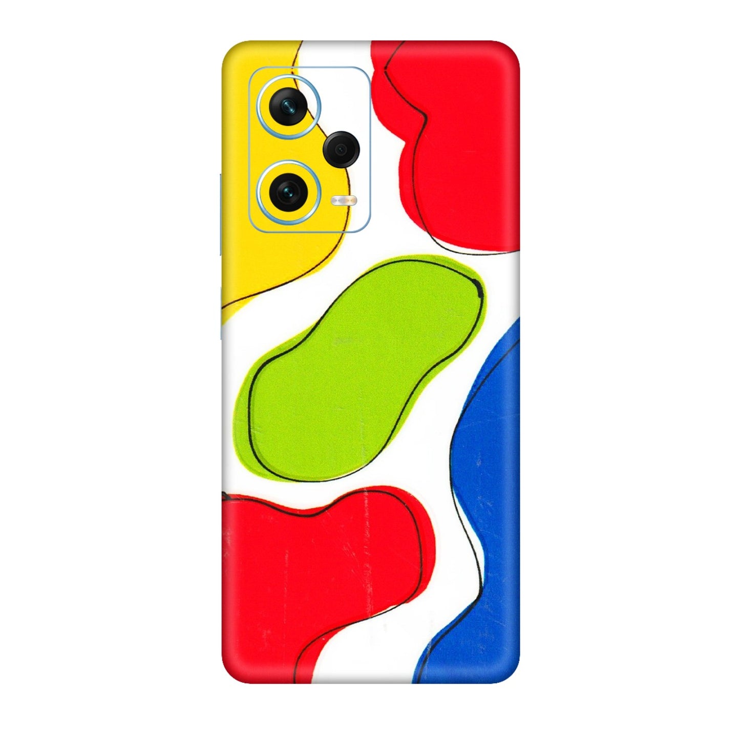 Xiaomi Redmi Phone Skins (All Models) - RGB Colour Paint - 3D Embossed Finish (L-284) Redmi Note 12 Pro Plus 5G