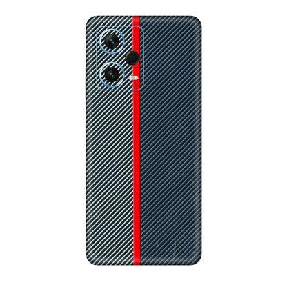 Xiaomi Redmi Phone Skins (All Models) - Blue Sober Lines - 3D Embossed Finish (L-305) Redmi Note 12 Pro Plus 5G