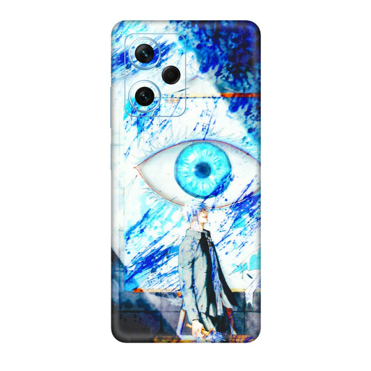 Xiaomi Redmi Phone Skins (All Models) - Anime Sea Blue Eye - 3D Embossed Finish (L-318) Redmi Note 12 Pro Plus 5G