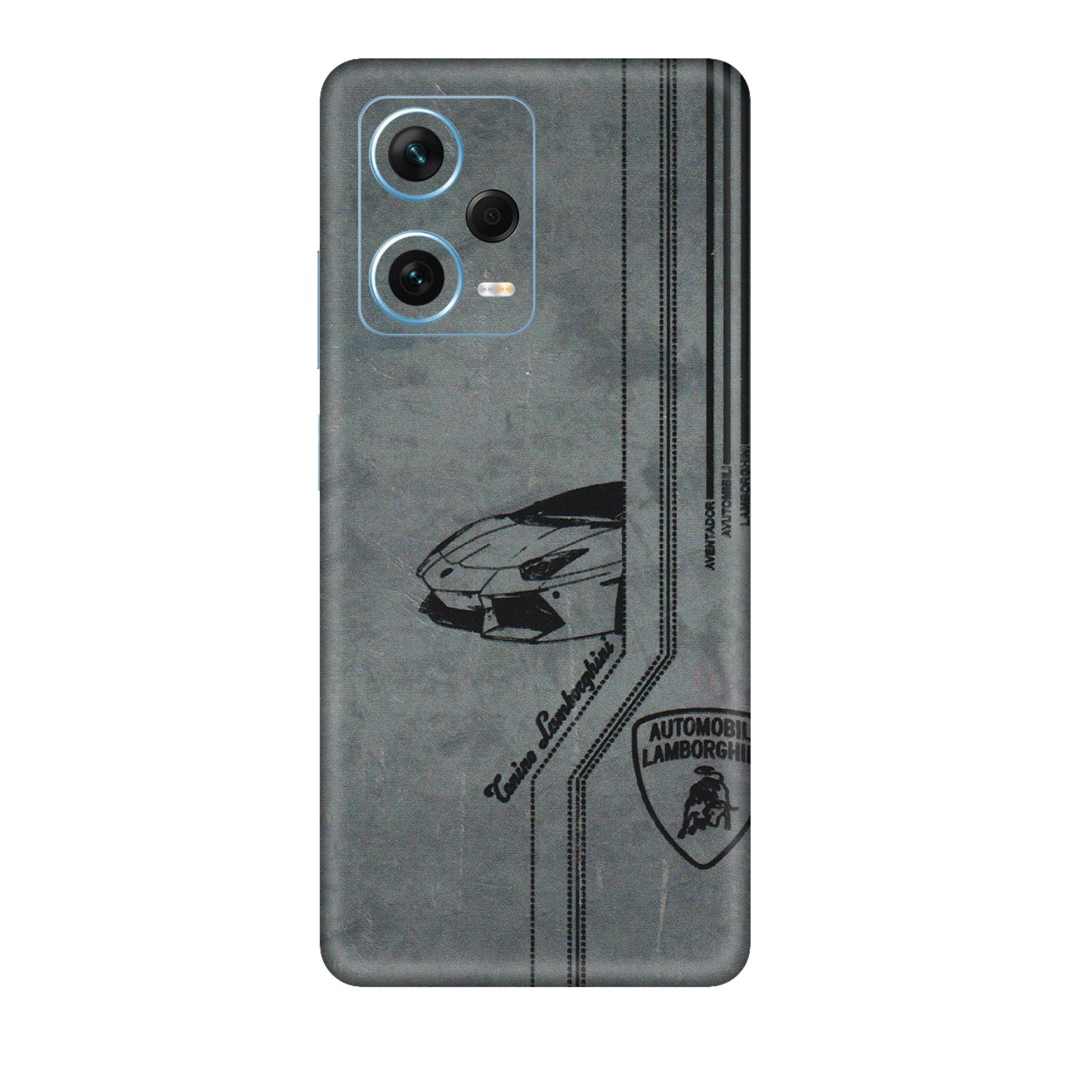 Xiaomi Redmi Phone Skins (All Models) - New Lamborgini Aventador - 3D Embossed Finish (L-321) Redmi Note 12 Pro Plus 5G