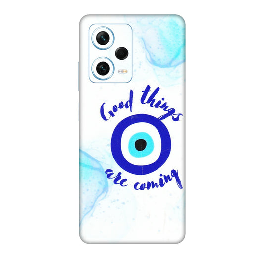 Xiaomi Redmi Phone Skins (All Models) - Evil Eye Good Things Are Coming - 3D Embossed Finish (L-322) Redmi Note 12 Pro Plus 5G