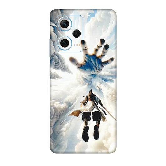 Xiaomi Redmi Phone Skins (All Models) - Big Hand With Monkey King - 3D Embossed Finish (L-323) Redmi Note 12 Pro Plus 5G