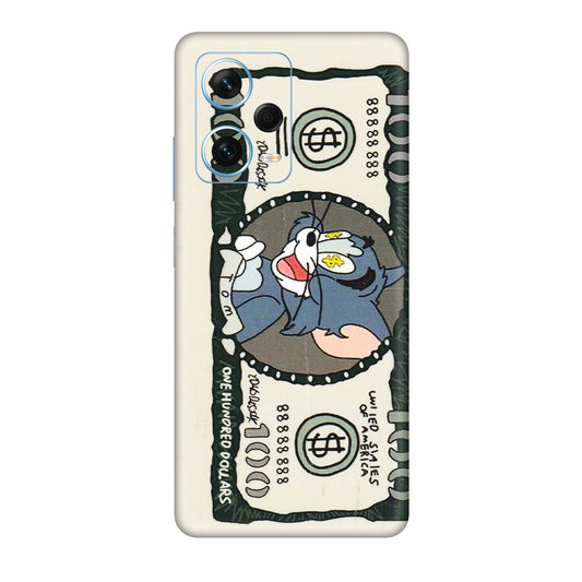 Xiaomi Redmi Phone Skins (All Models) - Tom Hundred Dollar - 3D Embossed Finish (L-324) Redmi Note 12 Pro Plus 5G
