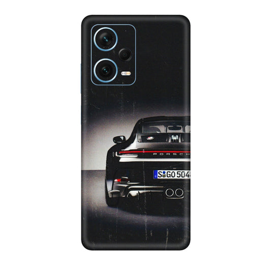 Xiaomi Redmi Phone Skins (All Models) - New Black Porsche GT3 - 3D Embossed Finish (L-327) Redmi Note 12 Pro Plus 5G