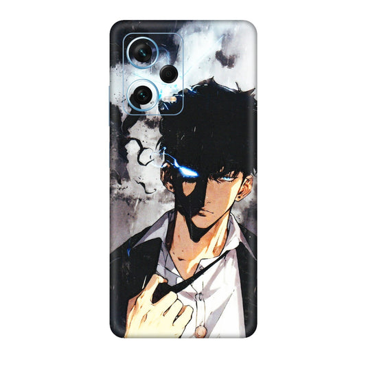 Xiaomi Redmi Phone Skins (All Models) - Sung Jinwoo Manhwa Anime - 3D Embossed Finish (L-328) Redmi Note 12 Pro Plus 5G