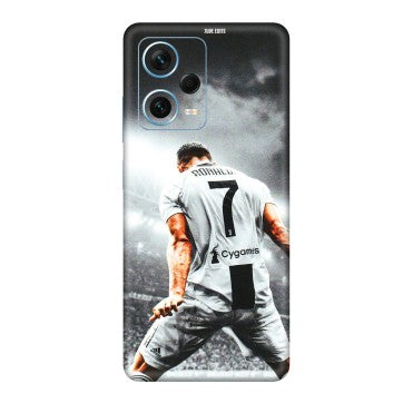 Xiaomi Redmi Phone Skins (All Models) - Ronaldo CR7 Crazy - 3D Embossed Finish (L-44) Redmi Note 12 Pro Plus 5G