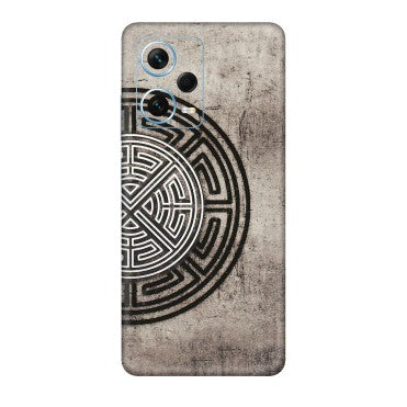 Xiaomi Redmi Phone Skins (All Models) - Mysterious Circular Design - 3D Embossed Finish (L-63) Redmi Note 12 Pro Plus 5G