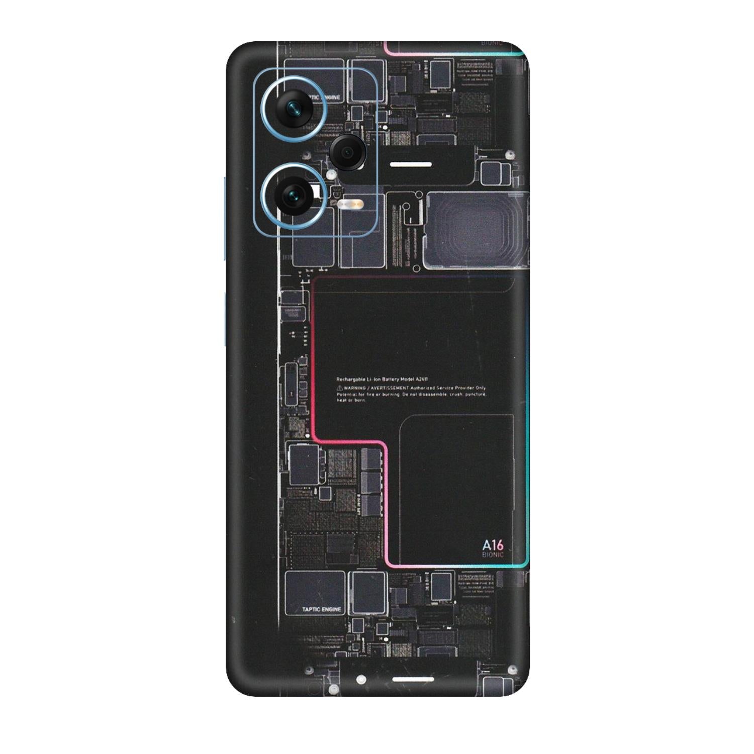 Xiaomi Redmi Phone Skins (All Models) - Motherboard Circuit Layout - Matte Finish (M-117) Redmi Note 12 Pro Plus 5G
