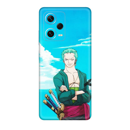 Xiaomi Redmi Phone Skins (All Models) - Cool Swordman Zoro Anime - Matte Finish (M-143) Redmi Note 12 Pro Plus 5G